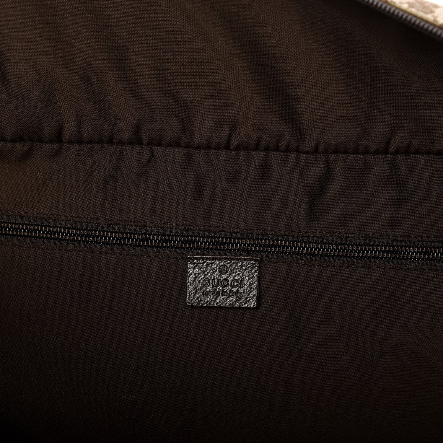 Gucci GG Monogram Web Large Collapsible Carry On Duffle Beige Brown 5 of 9