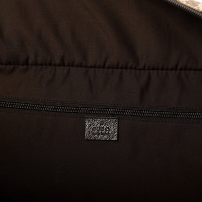 Gucci GG Monogram Web Large Collapsible Carry On Duffle Beige Brown 5 of 9