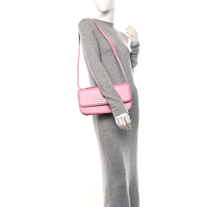Balenciaga Calfskin Stripe Embossed Medium Gossip Bag Candy Pink 2 of 13
