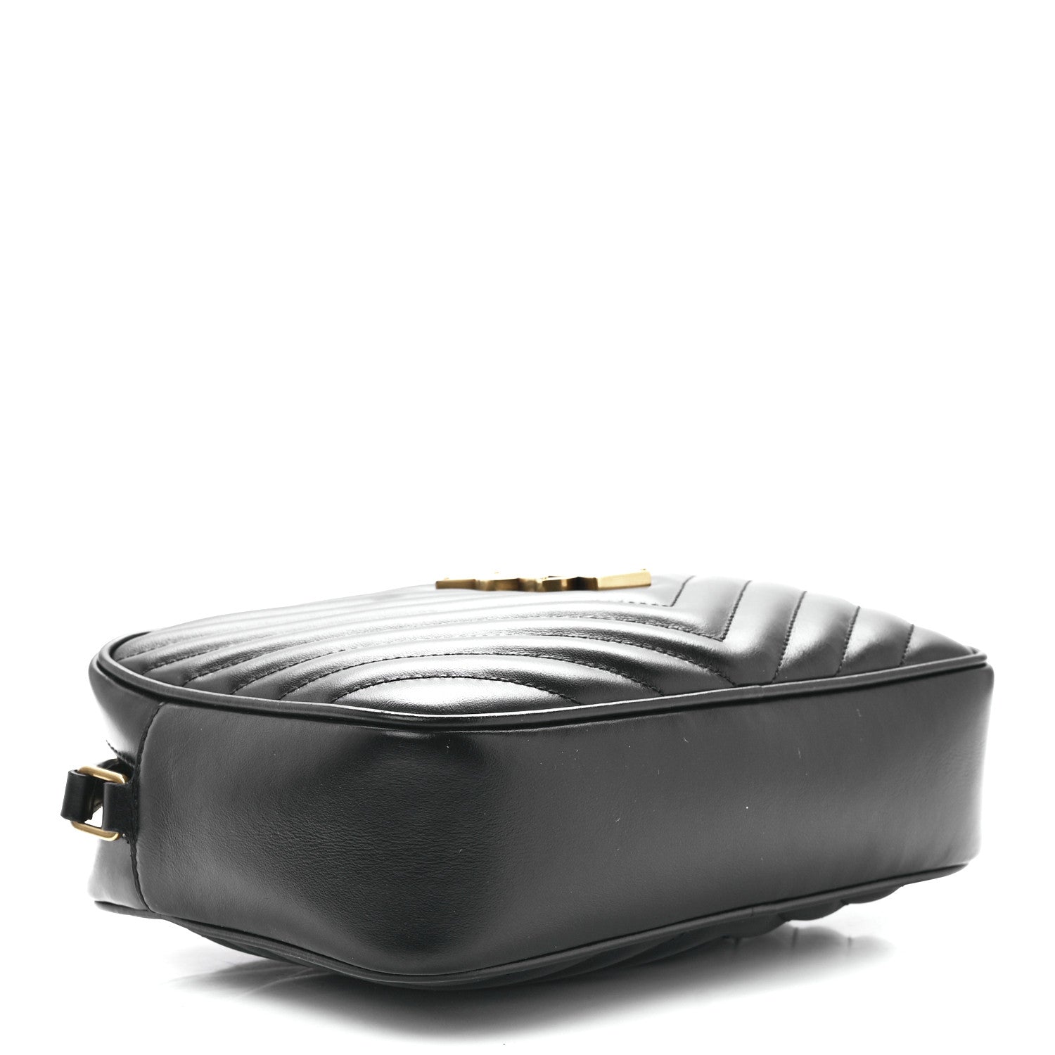 Saint Laurent Calfskin Matelasse Monogram Lou Camera Bag Black 4 of 11