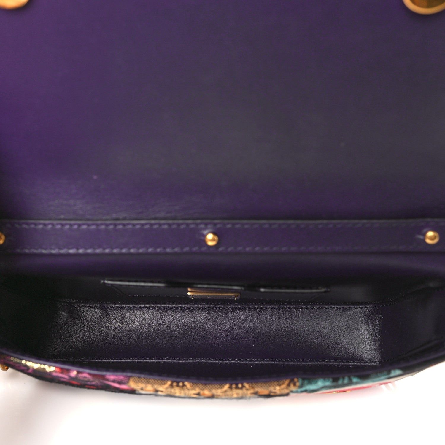 Dolce & Gabbana Patchwork Snakeskin Brocade DG Girls Chain Shoulder Bag Multicolor 5 of 12