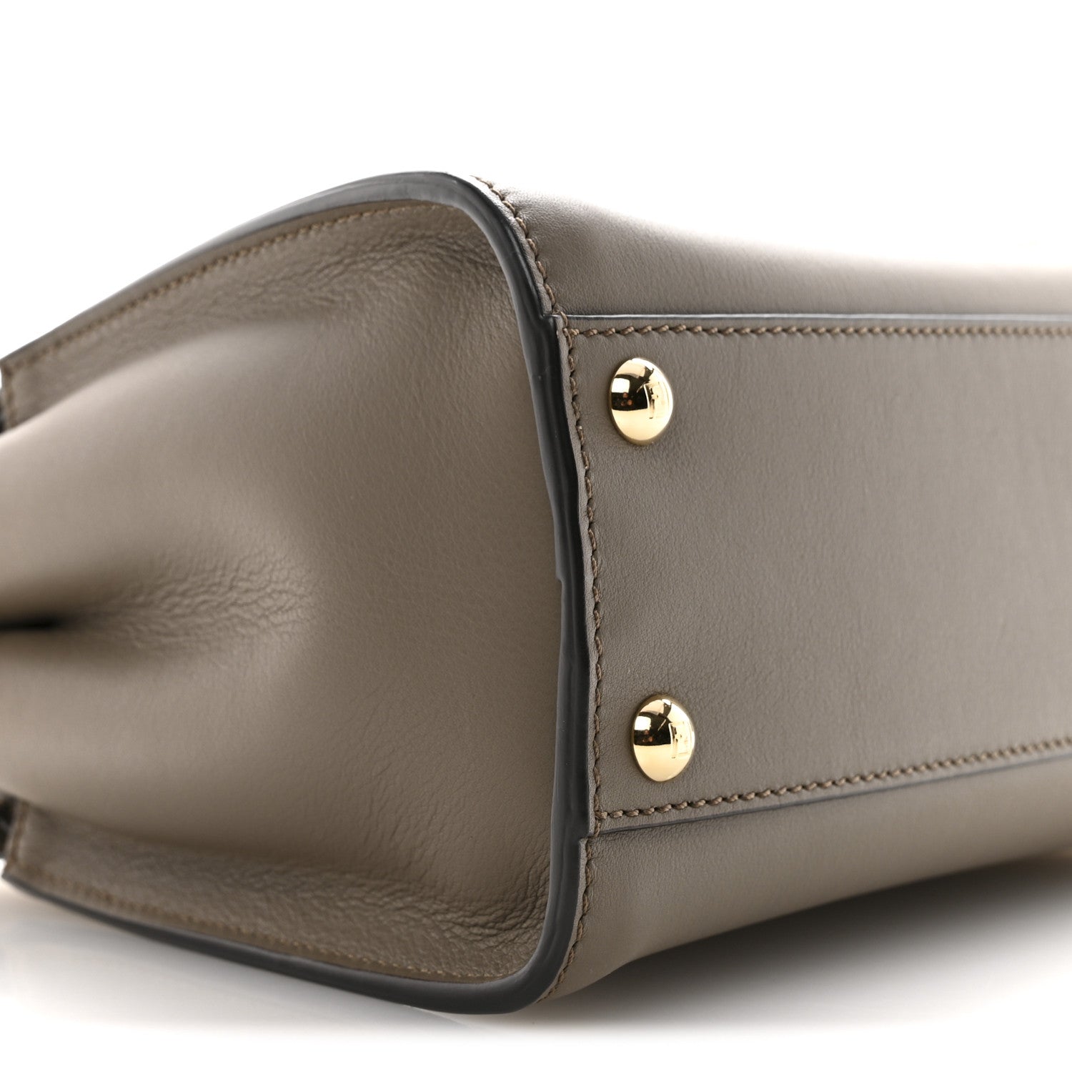 Fendi Vitello Seta Canvas FF Embroidered Mini Peekaboo Iconic