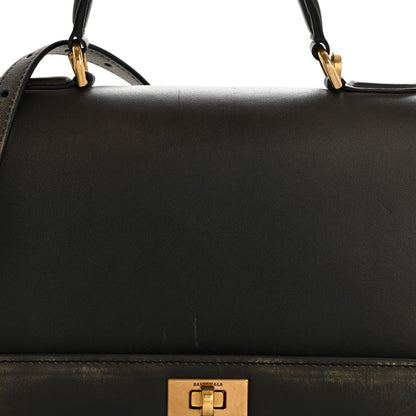Balenciaga Calfskin Small Money Top Handle Handbag Brown 8 of 13