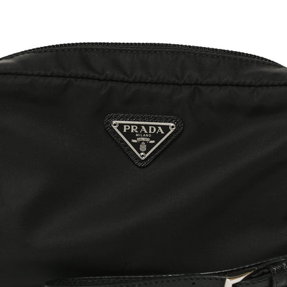 Prada Tessuto Nylon Saffiano Wristlet Black 9 of 14