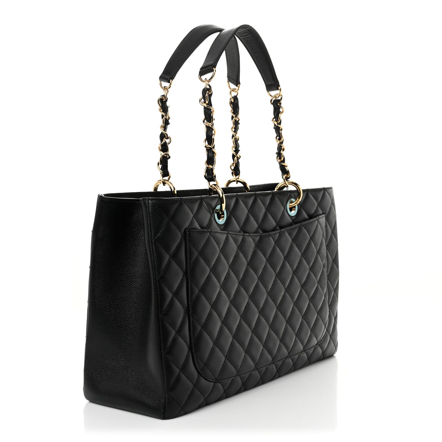 Caviar Quilted XL Grand Shopping Tote GST Black