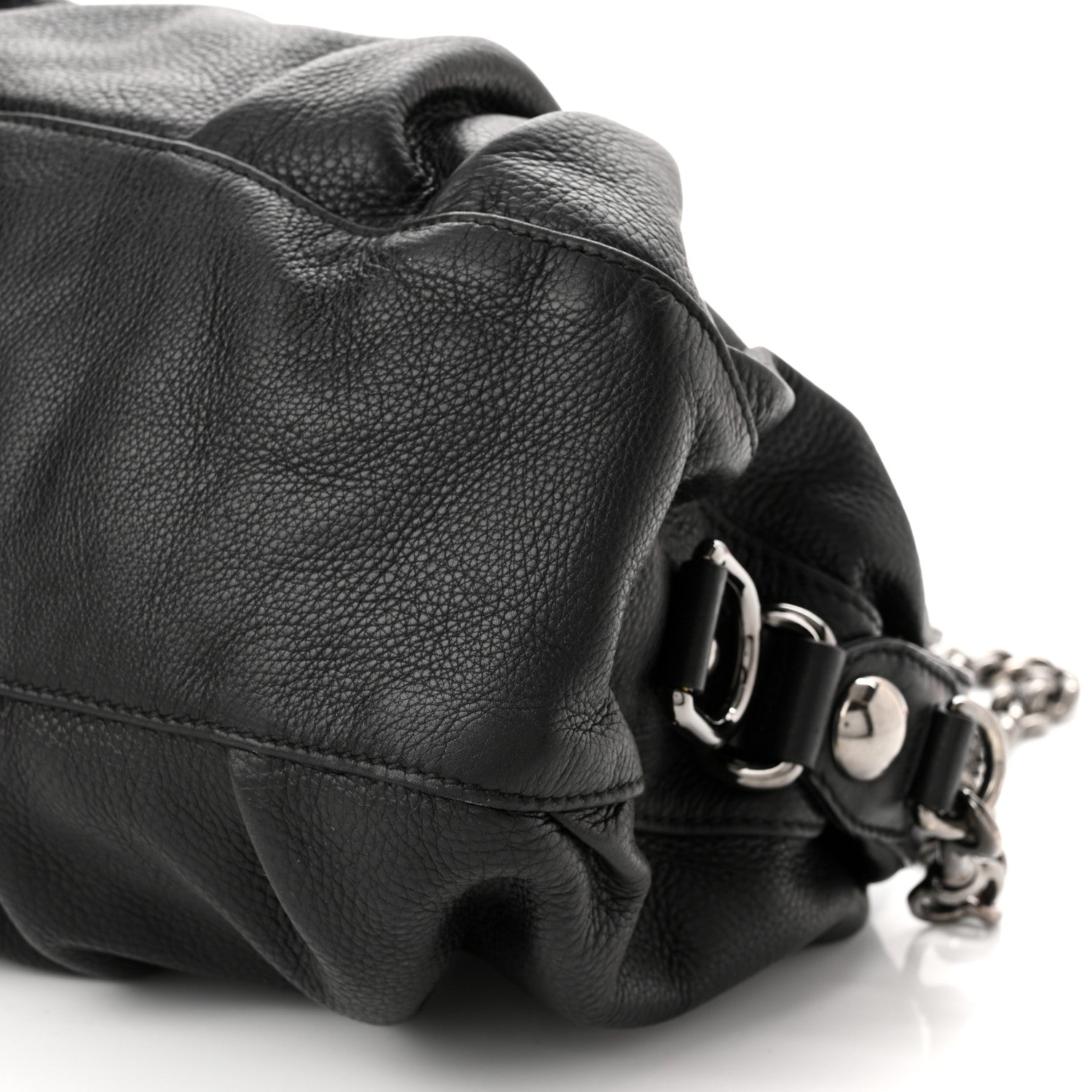 Gucci Calfskin Medium Icon Bit Boston Black 9 of 9
