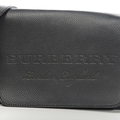 Burberry Grainy Calfskin Embossed Small Messenger Black 12 of 12