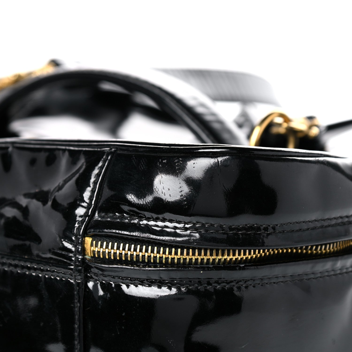 Chanel Patent CC Vanity Cosmetic Case Black 8 of 17