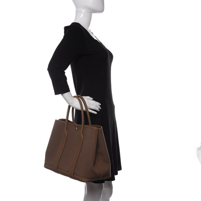 Hermes Toile Vache Garden Party 36 MM Etoupe 2 of 9