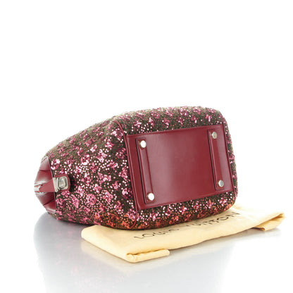 Louis Vuitton Sequin Monogram Sunshine Express North South Burgundy 4 of 7