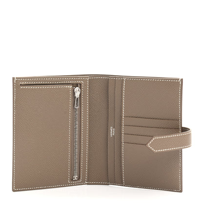 Hermes Epsom Bearn Compact Wallet Etoupe 5 of 8
