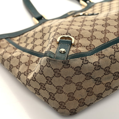 Gucci Monogram Large Abbey Tote Green 9 of 13