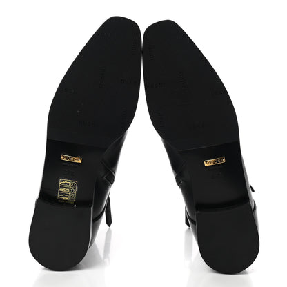 Gucci Calfskin Womens GG Ankle Boots 37.5 Black 5 of 8
