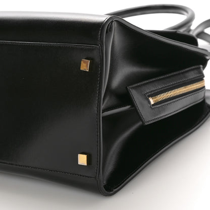Saint Laurent Shiny Calfskin Medium Uptown Tote Black 10 of 10