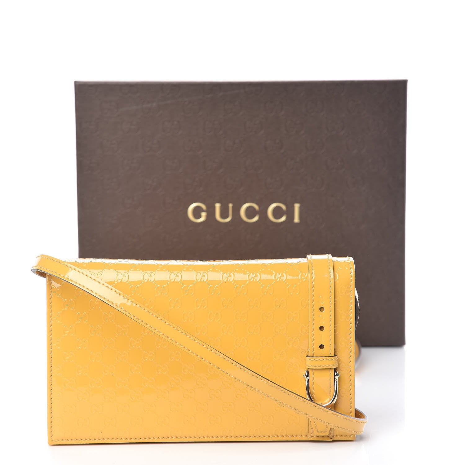 Gucci Patent Microguccissima Mini Nice Wallet Bumblebee 10 of 10
