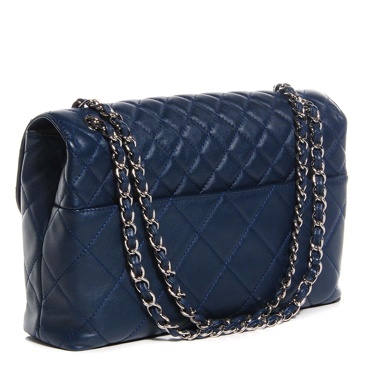 Chanel Calfskin Quilted In the Business Flap Dark Blue 3 of 9