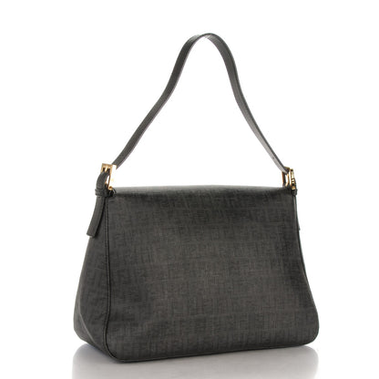 Fendi Zucchino Spalmati Vitello Forever Mama Baguette Black 3 of 8