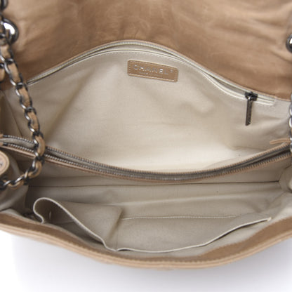 Chanel Glazed Calfskin Quilted Large Coco Soft Flap Beige 4 of 14