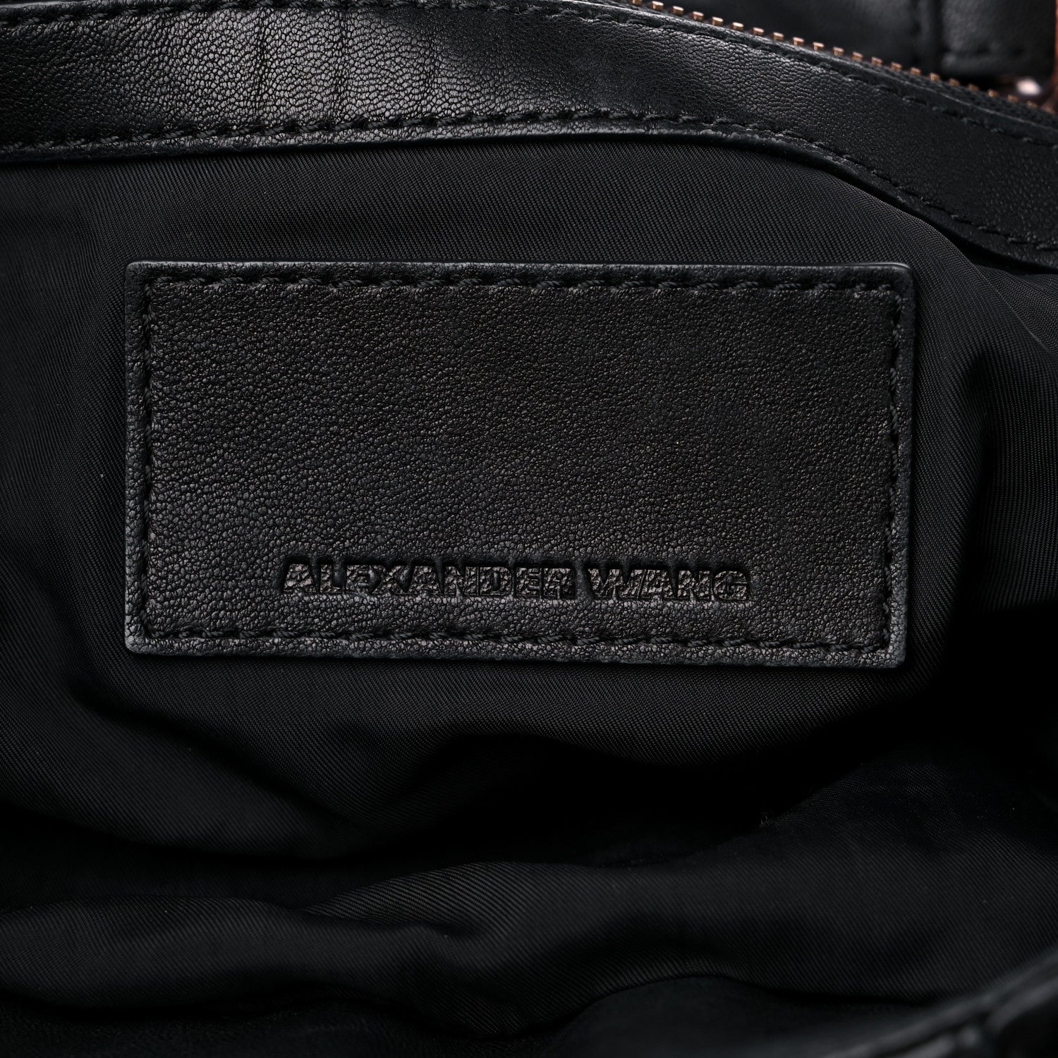 Alexander Wang Lambskin Marti Backpack Washed Black Rose Gold Hardware 6 of 14