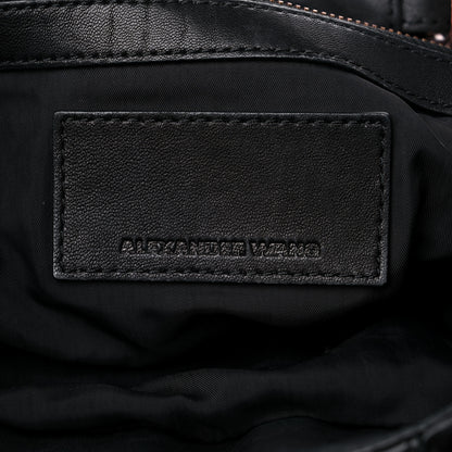 Alexander Wang Lambskin Marti Backpack Washed Black Rose Gold Hardware 6 of 14