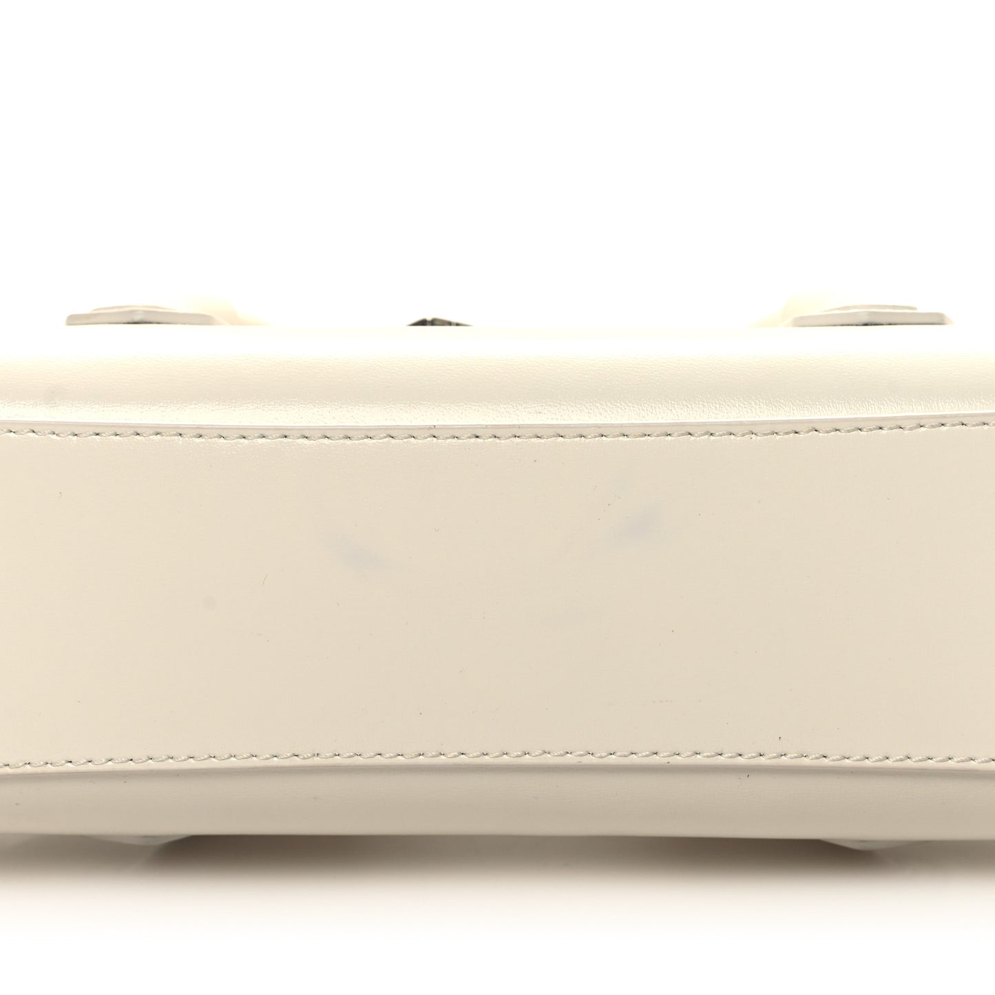 Box Calfskin Mini Antigona Stretch Ivory