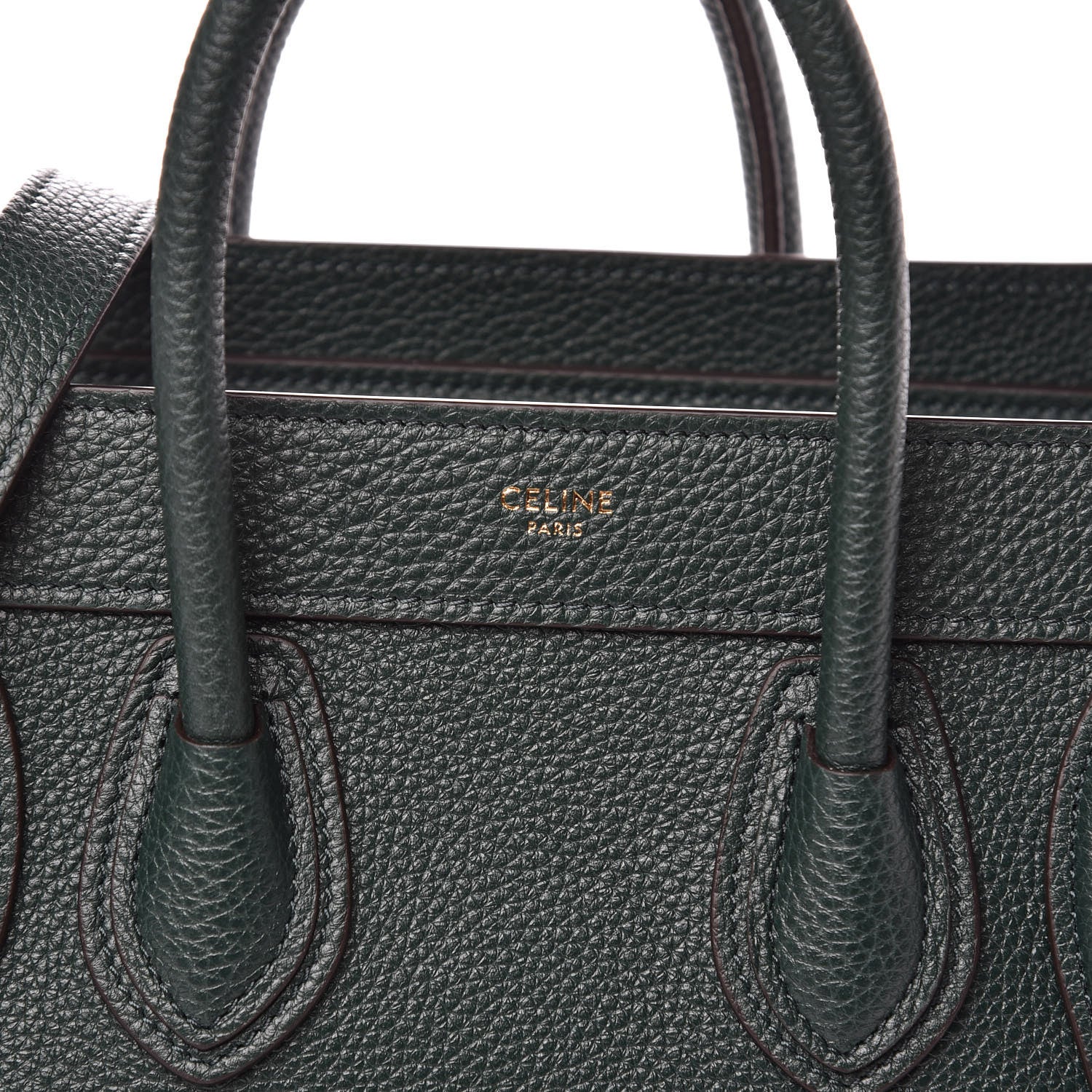 Celine Drummed Calfskin Nano Luggage Amazone 11 of 13