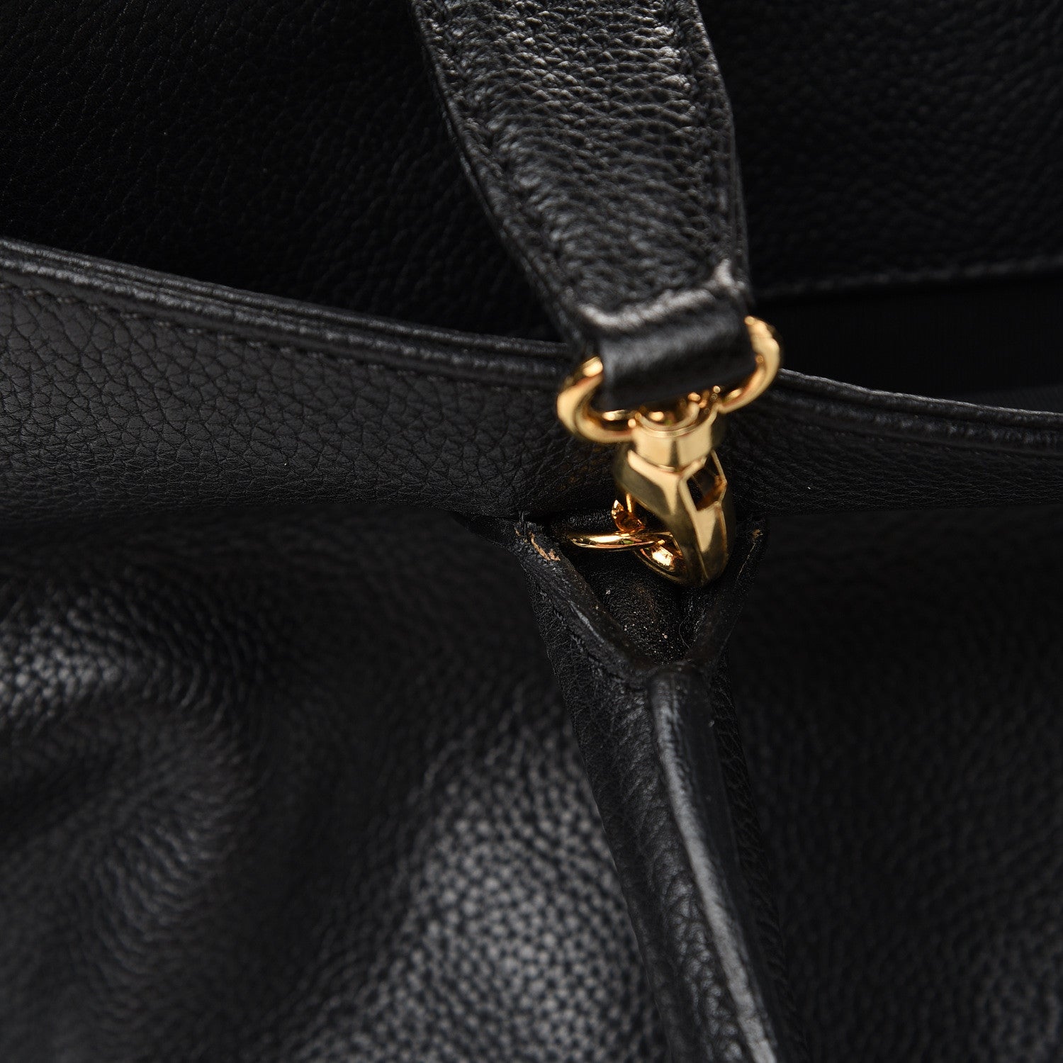 Chanel Calfskin Cerf Executive Shopper Tote Black 14 of 19