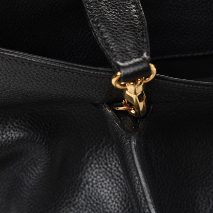 Chanel Calfskin Cerf Executive Shopper Tote Black 14 of 19