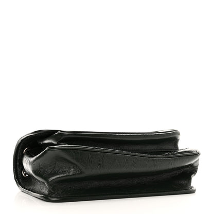 Saint Laurent Crinkled Calfskin Matelasse Monogram Baby Niki Chain Satchel Dark Green 4 of 10