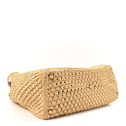 Fendi Raffia Effect Woven Large Fendi Way Tote Beige 4 of 10