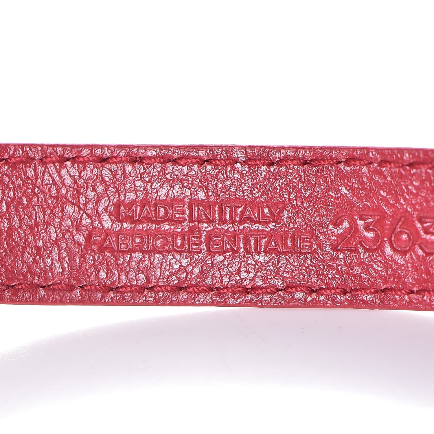 Balenciaga Agneau Classic Gold Hardware Triple Tour M Bracelet Rouge Sapphire 4 of 5
