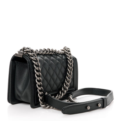 Chanel Caviar Quilted Small Boy Flap Black 3 of 10