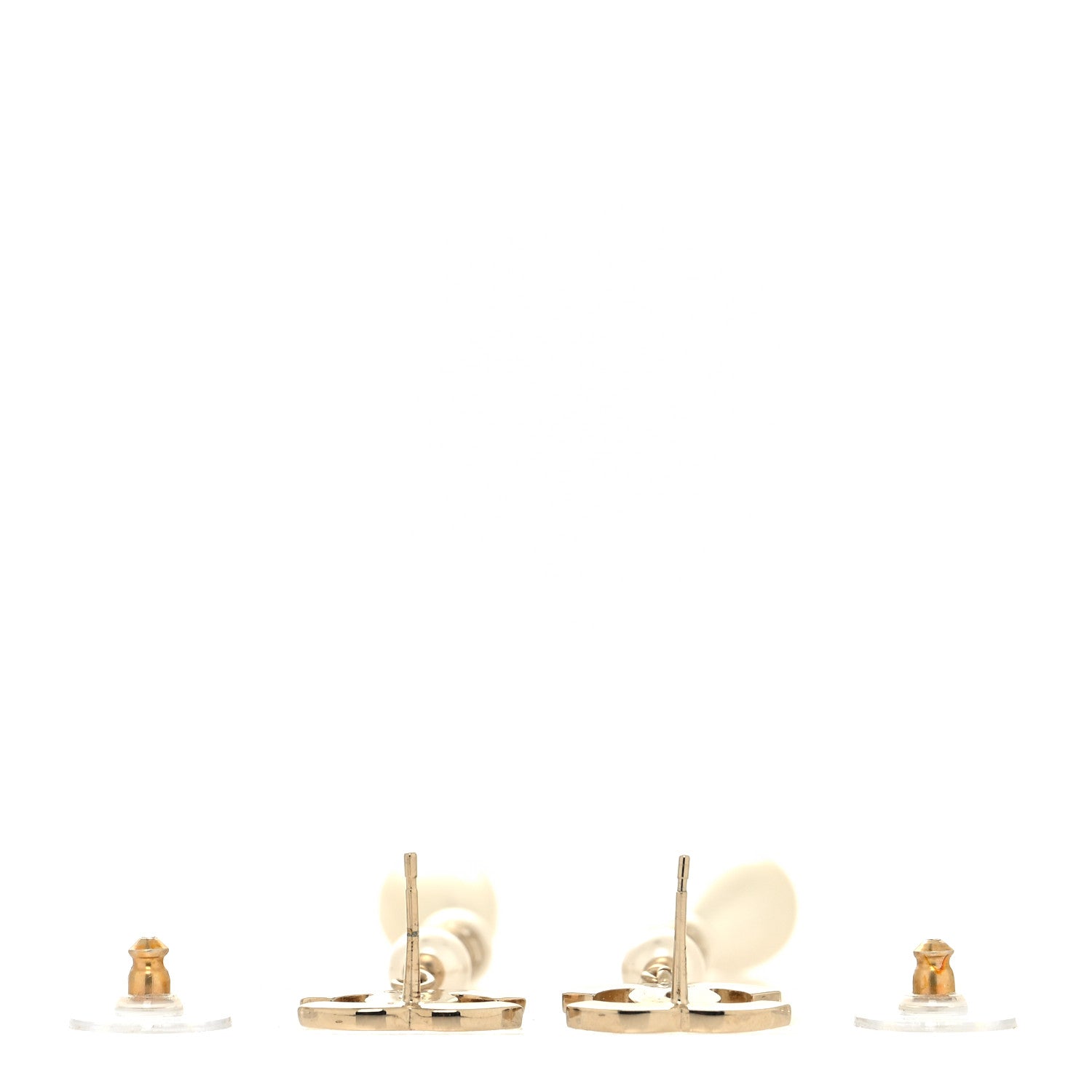 Chanel Crystal Pearl CC Chain Drop Earrings 3 of 4