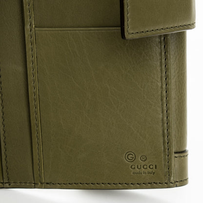 Gucci Calfskin Continental Charmy Wallet Green Tea 6 of 7