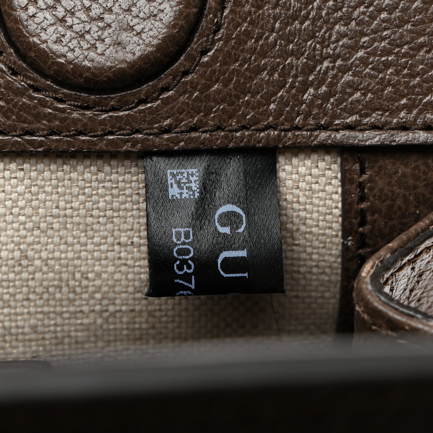 Gucci Monogram Jumbo GG Textured Dollar Calfskin Web Small Ophidia Chain Shoulder Bag Camel Ebony New Acero 8 of 12