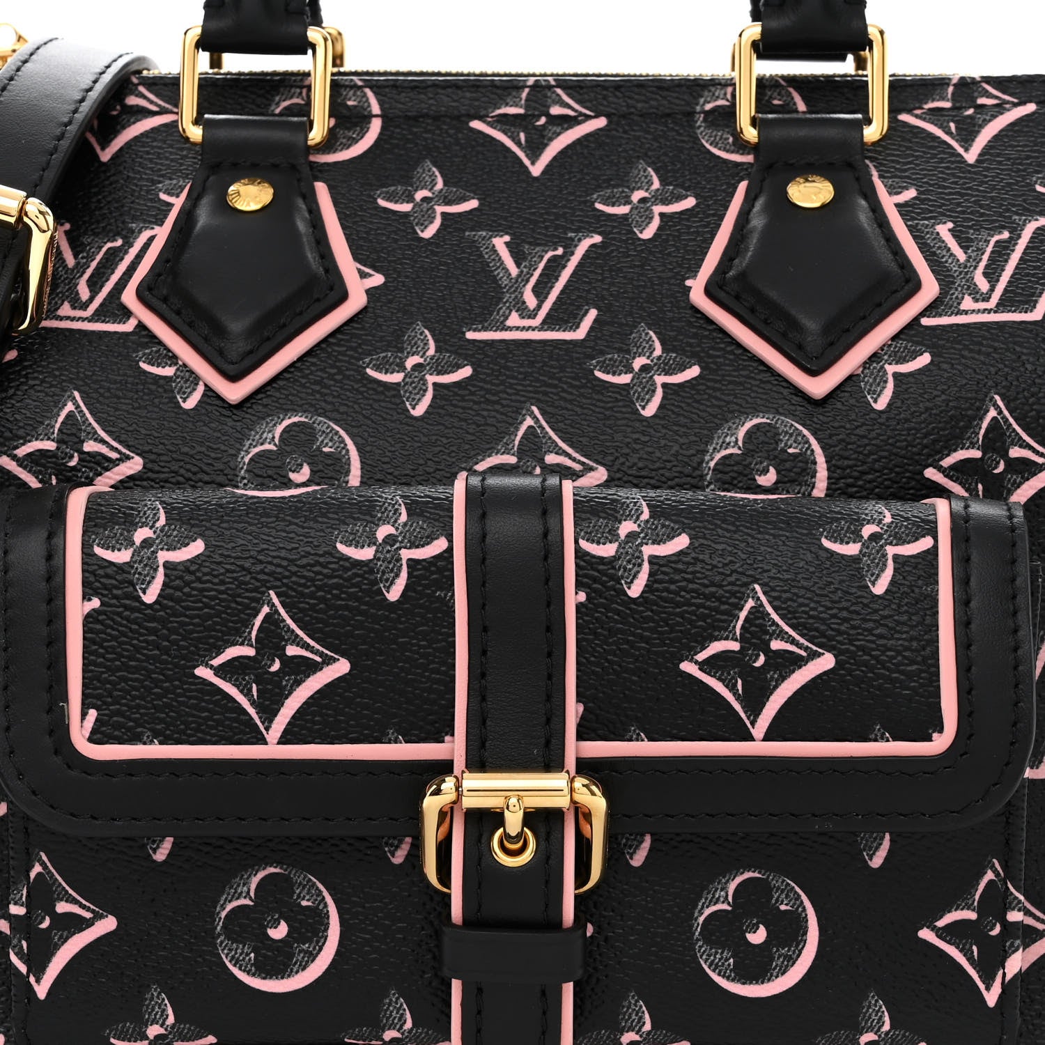 Louis Vuitton Monogram Fall for You Speedy Bandouliere 25 Black 7 of 9