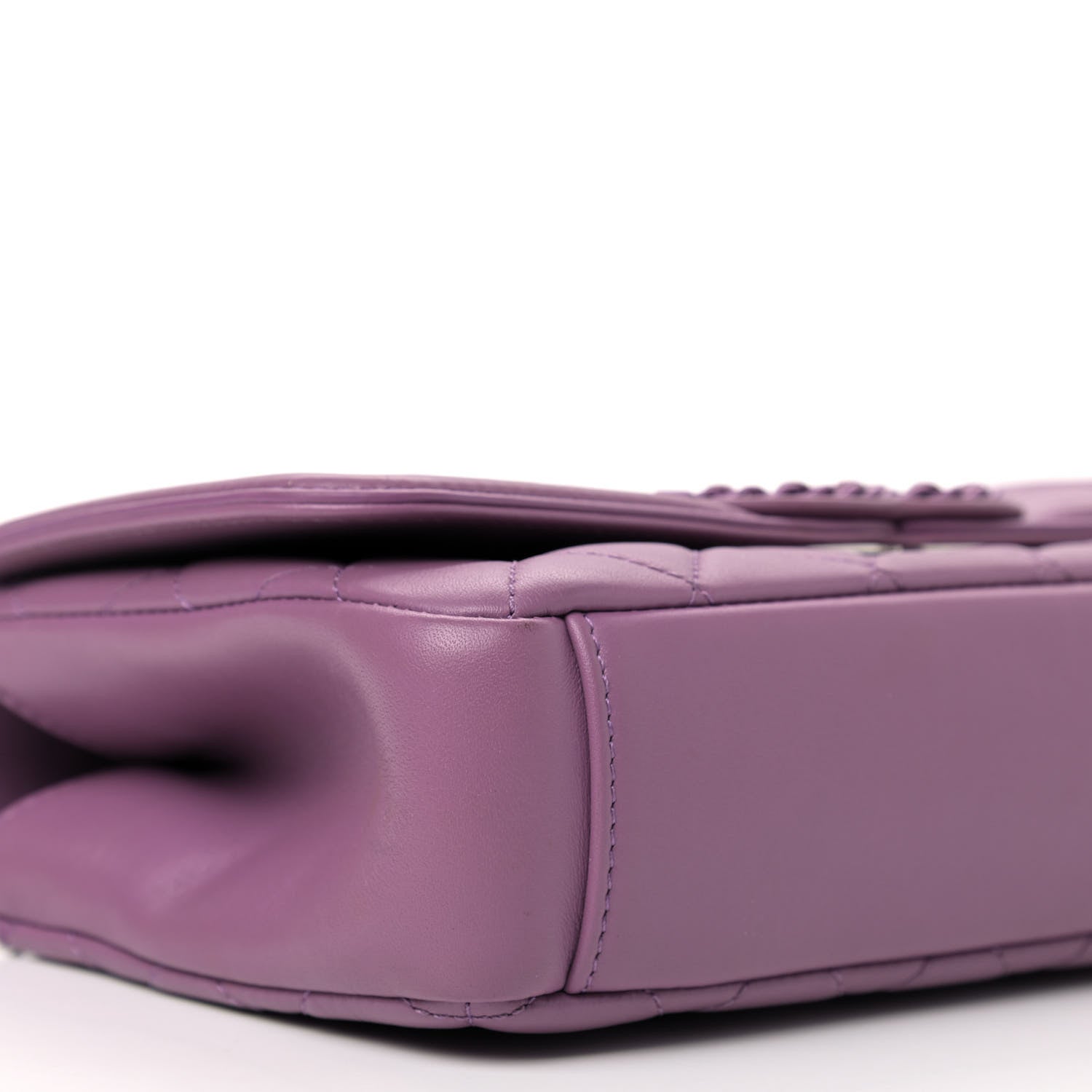 Chanel Lambskin Quilted Small CC Filigree Flap Purple 6 of 10