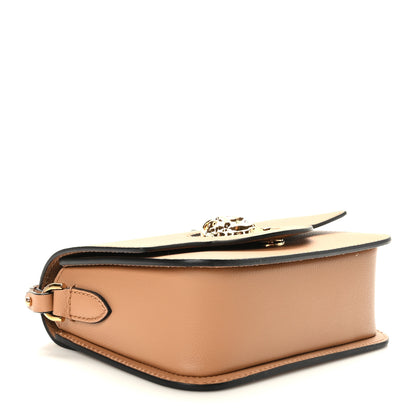 Versace Grained Calfskin La Medusa Flap Shoulder Bag Brown 4 of 8