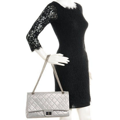 Chanel Calfskin 2.55 Reissue 227 Flap Metallic Silver 2 of 7