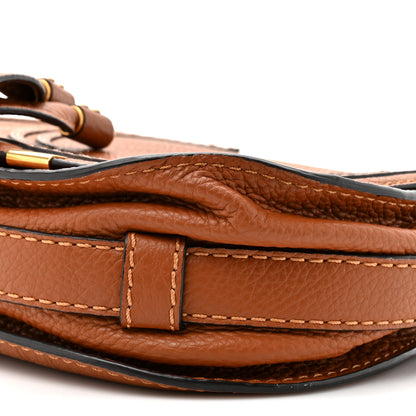 Chloe Calfskin Mini Marcie Round Crossbody Bag Tan 7 of 8