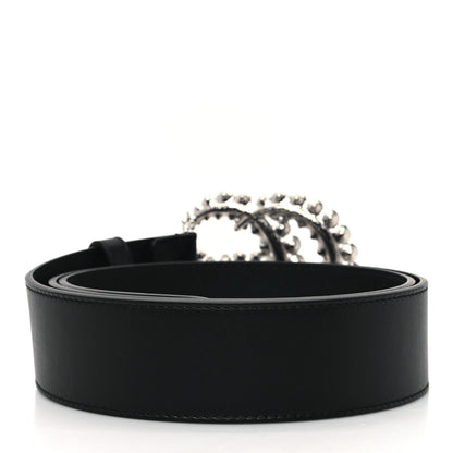 Gucci Calfskin Crystal Double G 40mm Belt 95 38 Black 2 of 5