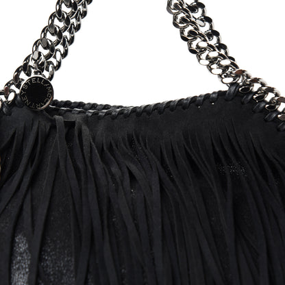 Stella McCartney Eco Suede Mini Fringe Falabella Tote Black 9 of 9