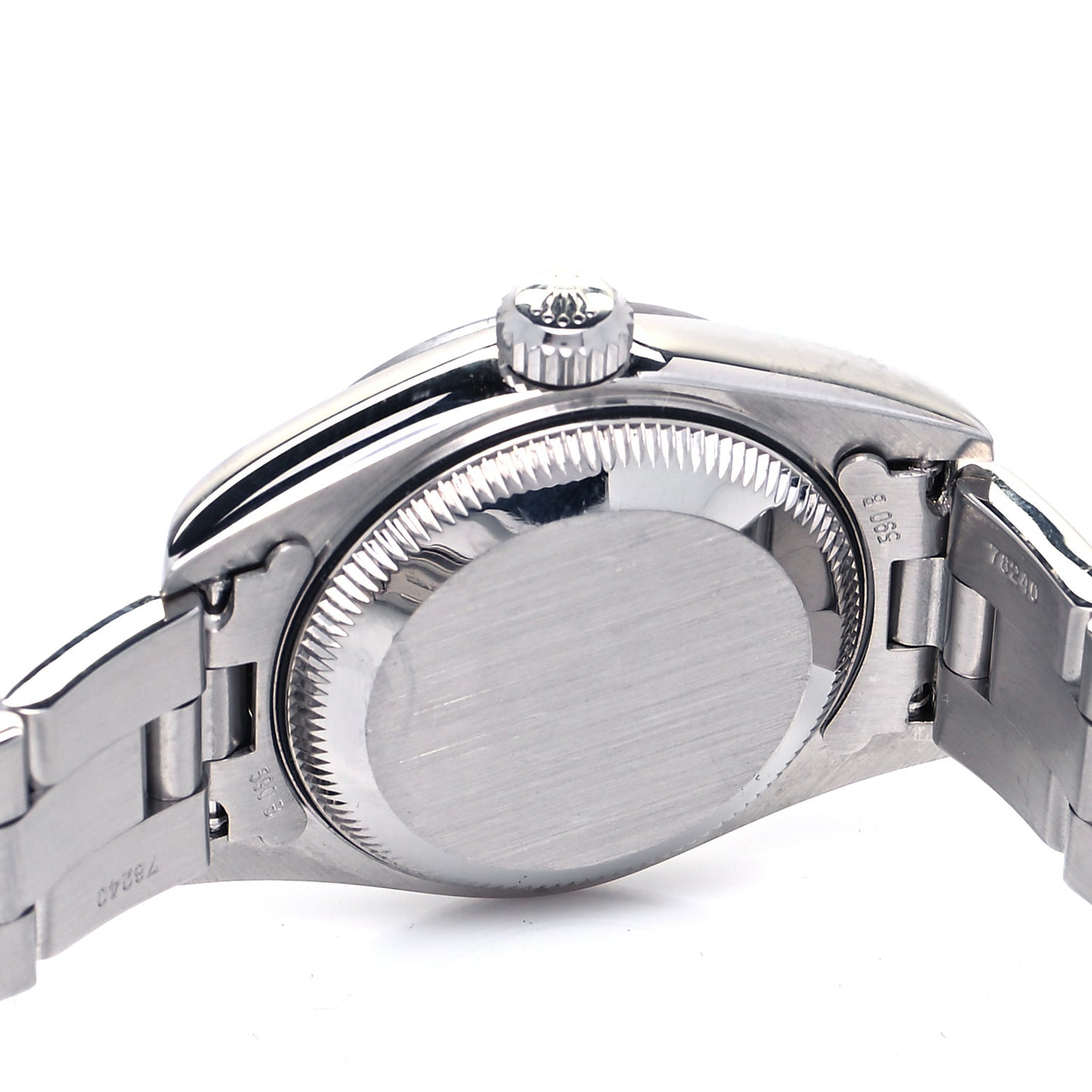 Stainless Steel 26mm Oyster Perpetual Date Watch White Roman 79160