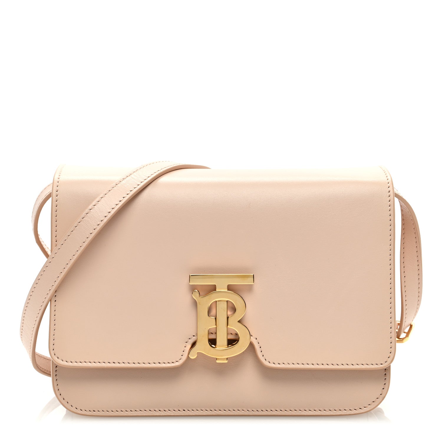 Burberry Calfskin Small TB Bag Rose Beige 1 of 8