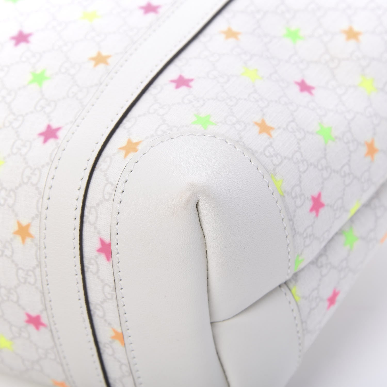 Gucci GG Supreme Monogram Stars Childrens Tote White 9 of 13