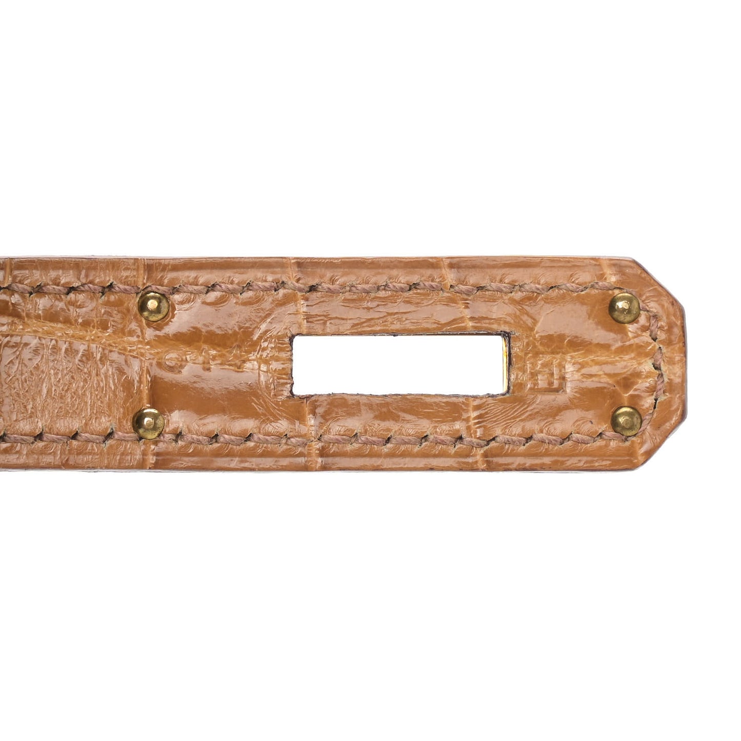 Shiny Niloticus Crocodile Birkin 30 Camel