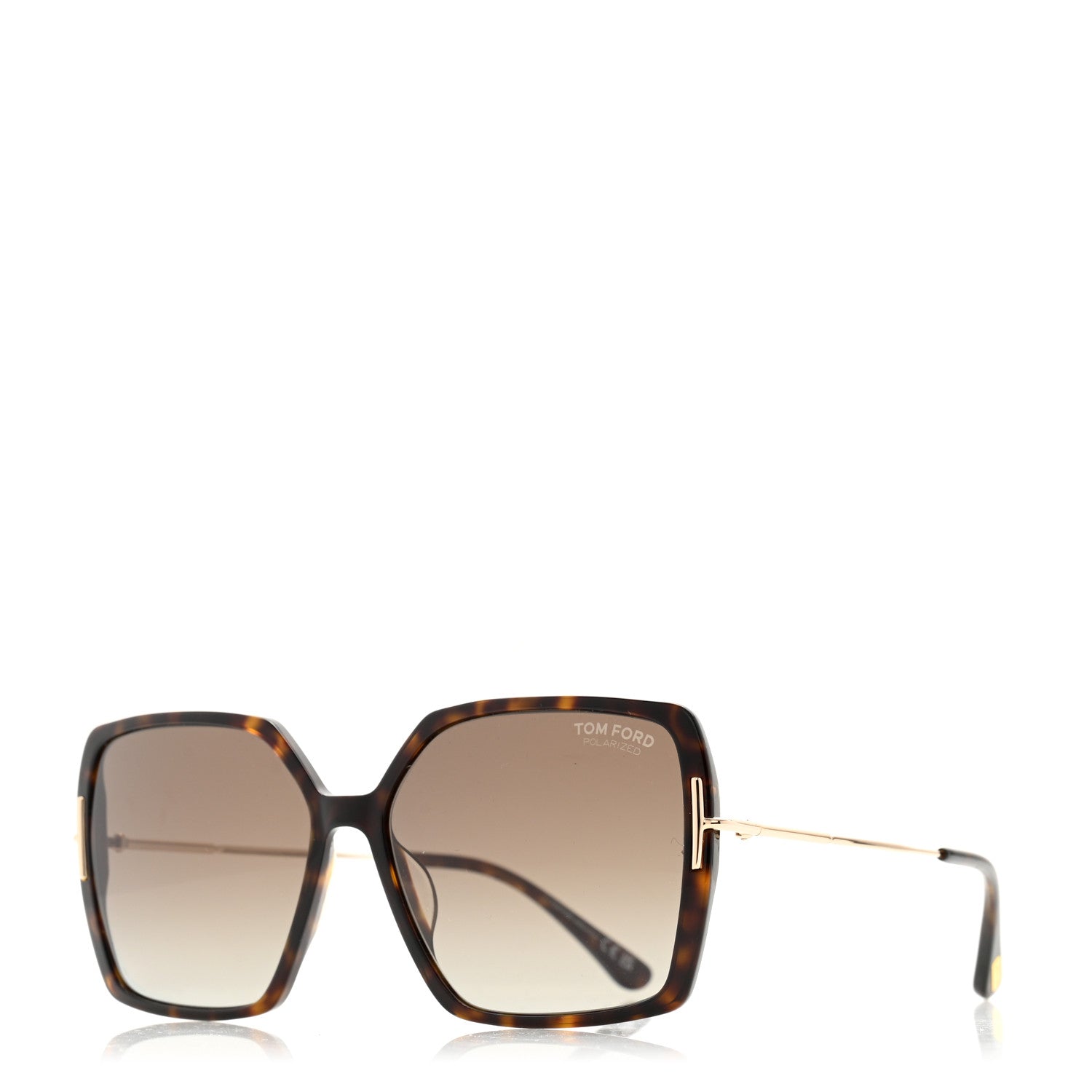 Tom Ford Polarized Joanna Sunglasses TF 1039-F Tortoise 1 of 8