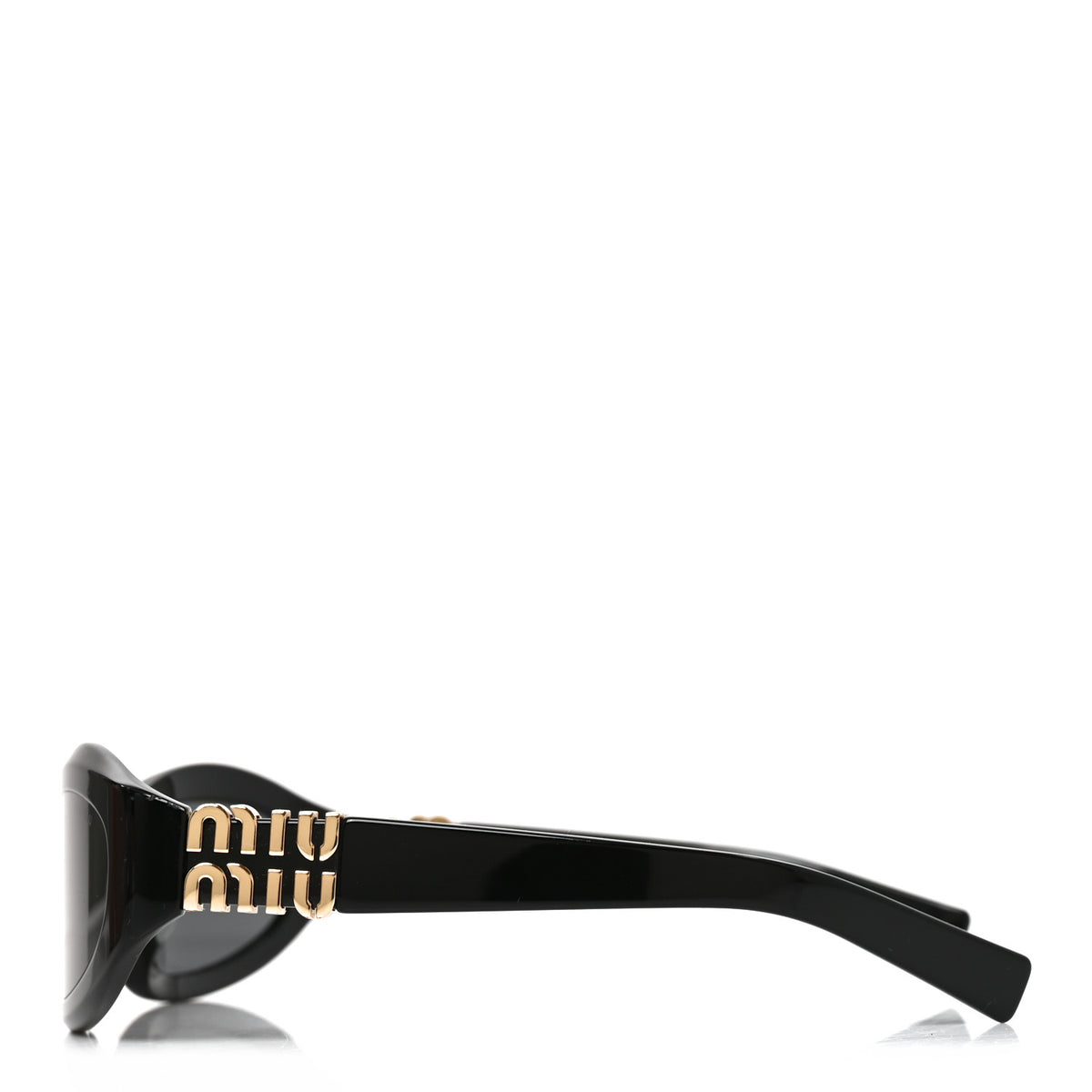 Acetate Oval Sunglasses SMU14Z Black