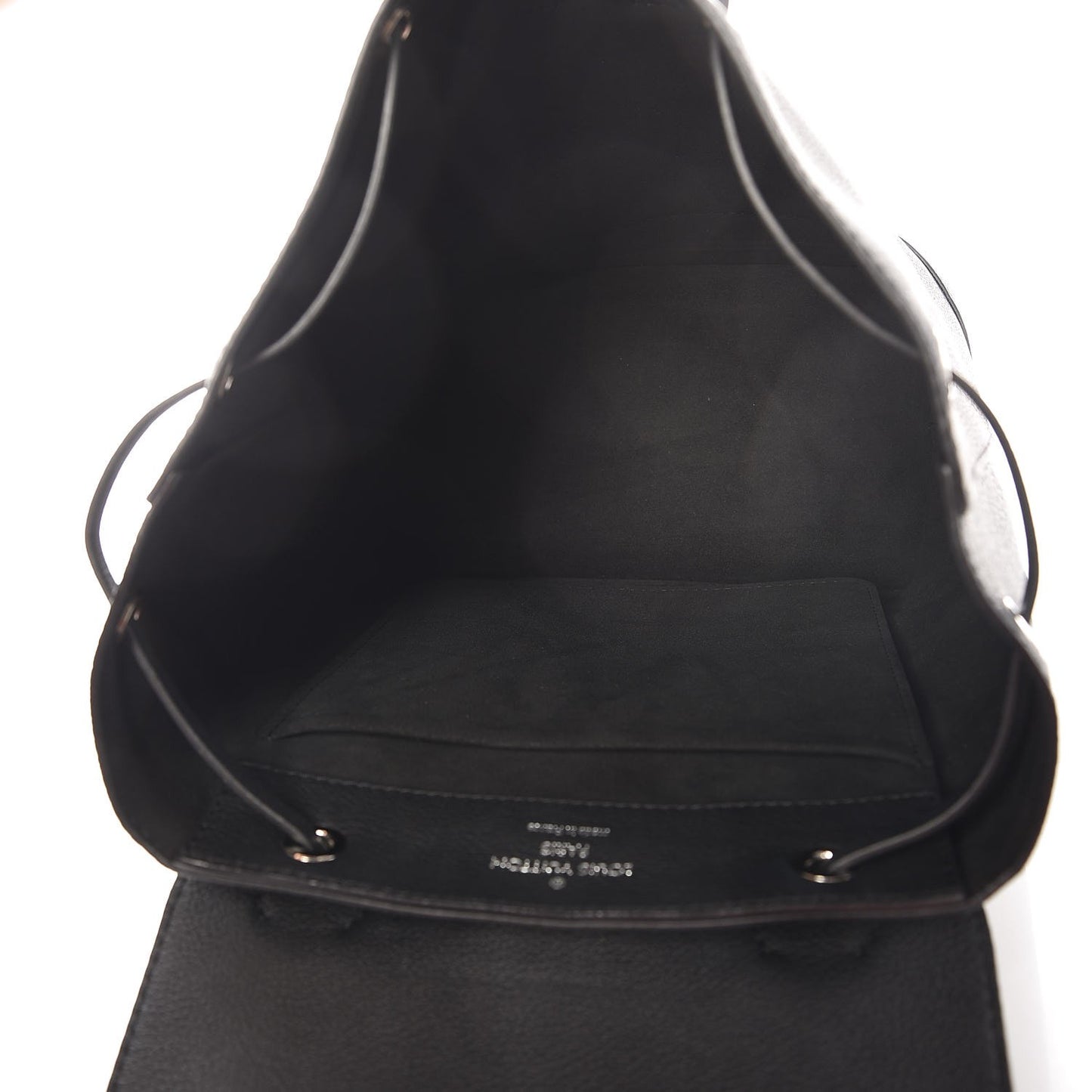 Calfskin Lockme Backpack Black