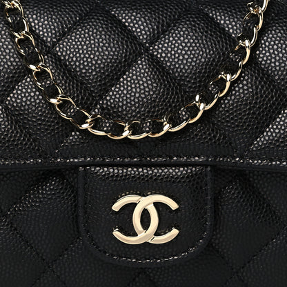 Chanel Caviar Quilted Glasses Case With Chain Black 9 of 12